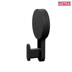 Imagen de PERCHA Negra con Ventosa Adhesiva Astra Ø6x11.5cm H