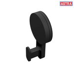 Imagen de PERCHA Negra con Ventosa Adhesiva Astra Ø6x11.5cm H
