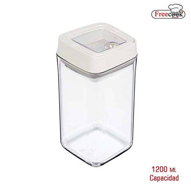 Imagen de RECIPIENTE c/Tapa Blanco 1.2Lts