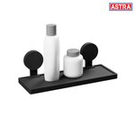 Imagen de REPISA Negra con Ventosa Adhesiva Astra 32x11.5x11.5cm H