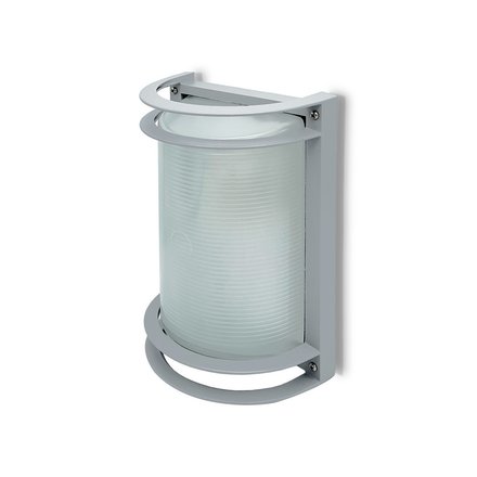 Imagen de TORTUGA 1xE27 Reja Gris Alum/vid 18X26.5 /12cm h