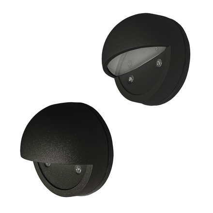 Imagen de TORTUGA LED 8W Medio Párpado Negra