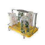 Imagen de ESCURRE vasos Cromo C/Bandeja SAKURA