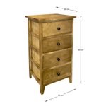 Imagen de MUEBLE 4 Cajones Miel 39x29x69h cm