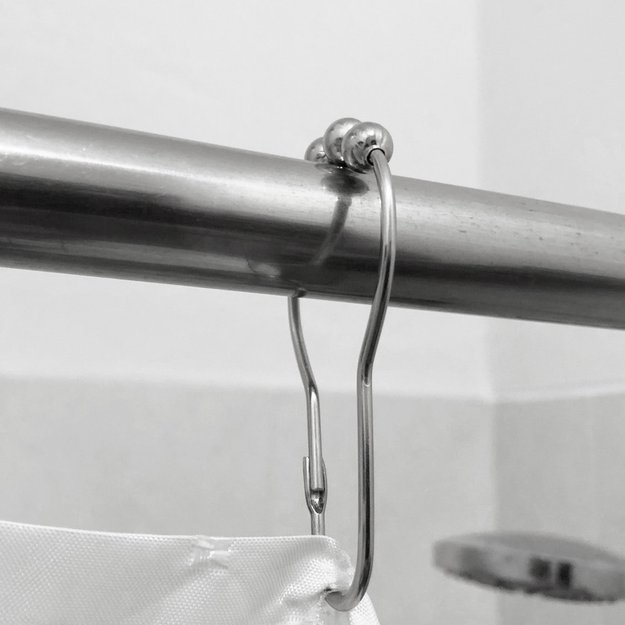 Imagen de ARGOLLAS Metalicas para Cortina de Baño 12 unid.