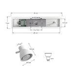 Imagen de Spot RETRO Blanco 2 Luces GU10