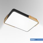Imagen de PANEL Led 56W Frio Negro-Madera 65x43cm