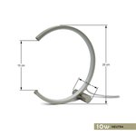 Imagen de Lampara LED Serena C 10W Neutra Nickel Ø 25cm