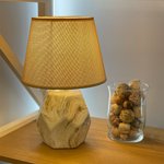 Imagen de LAMPARA Toscana Chica E14 Beige con Pantalla