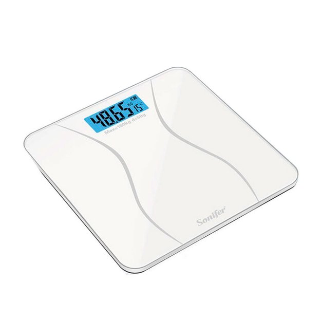 Imagen de BALANZA de Baño Vidrio Blanco 30x30cm