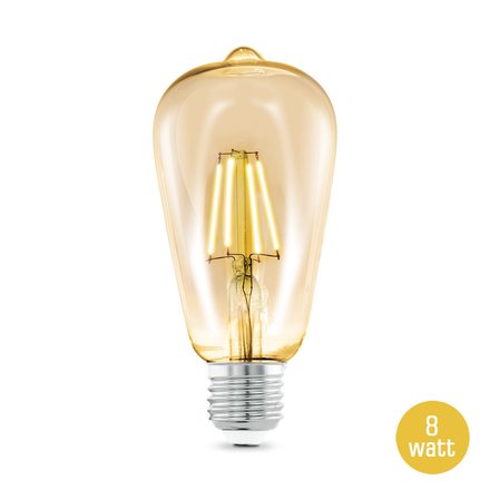 Imagen de LÁMPARA LED Morron Vintage Ambar 8w E27 Cálida