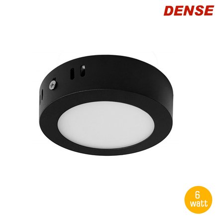 Imagen de PANEL LED Redondo Negro 6w Cálido Ø11cm Dense