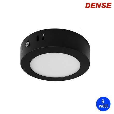 Imagen de PANEL LED Redondo Negro 6w Frío Ø11cm Dense