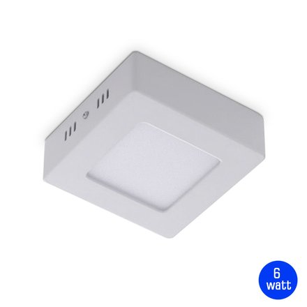 Imagen de PANEL LED Cuadrado Blanco 6w Frío 11x11cm