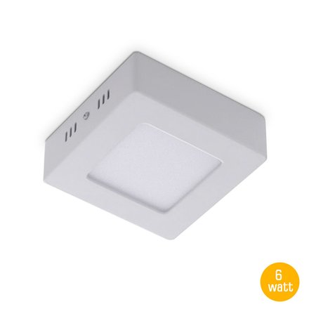 Imagen de PANEL LED Cuadrado Blanco 6w Cálido 11x11cm