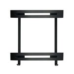 Imagen de REPISA Doble Toronto Aluminio Negro 32x12.5x35cm