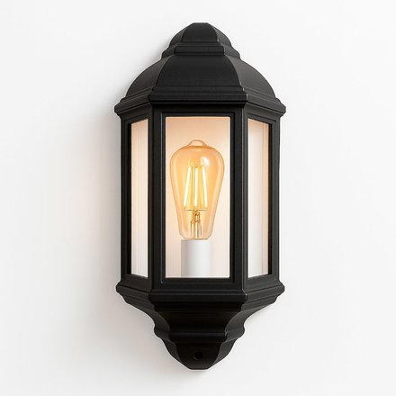 Imagen de FAROL Pared Aluminio y vidr. 3 Caras 17x35cm h