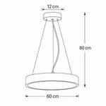 Imagen de Colgante Led 48w Circular 60Ø Negro Neutro Dense