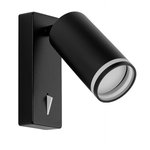 Imagen de SPOT 1 Luz GU10 de pared c/LLave Cilindrico Negro