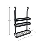 Imagen de REPISA Doble p/barra negra 28x10,5x45.5cm