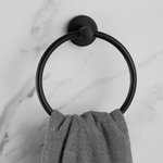 Imagen de TOALLERO Aro Kin Bronce Negro