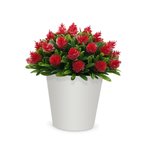Imagen de MACETA Recta D1 Flores Rojas/Lilas