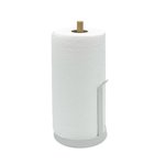 Imagen de PORTAROLLO Nórdico Blanco/Madera Ø11cm/H 26.5cm