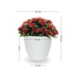 Imagen de MACETA Oval con Rosas Rojas D3