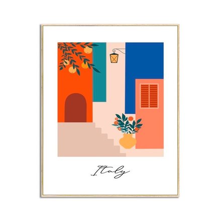 Imagen de CUADRO Canvas 40x50cm Marco ITALY