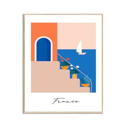 Imagen de CUADRO Canvas 40x50cm Marco FRANCE