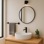 Imagen de TOALLERO Barra Kin Bronce Negro 45cm