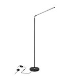 Imagen de Lampara de Pié LED 14w Cane Negra 150cm H