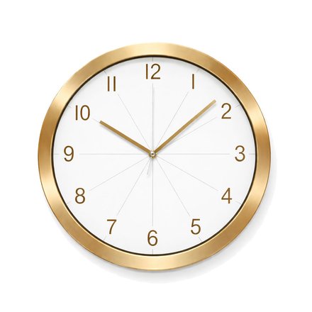 Imagen de Reloj de Pared 30cm Oro Mate