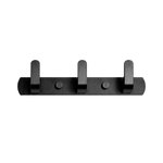 Imagen de Perchero 3 Ganchos Negro Aluminio 24cm