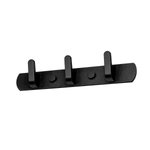 Imagen de Perchero 3 Ganchos Negro Aluminio 24cm