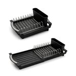 Imagen de Escurridor de platos p/Pileta Negro-Acero 29-49x20x12.5cm