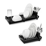 Imagen de Escurridor de platos p/Pileta Negro-Acero 29-49x20x12.5cm