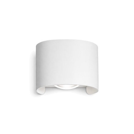Imagen de Aplique LED Bidireccional 2w Cálido Yoko Blanco 8x3.5x6.5cm H