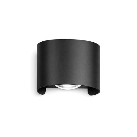 Imagen de Aplique LED Bidireccional 2w Cálido Yoko Negro 8x3.5x6.5cm H