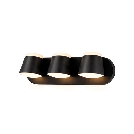 Imagen de Spot 3 Luces LED 30w Cálido  Tosca Negro 38x10x13cm Prof