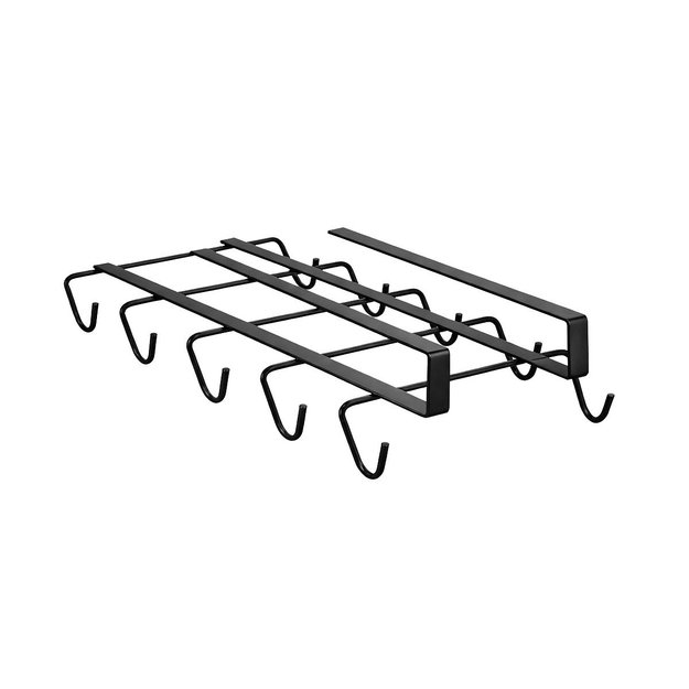 Imagen de Cuelga tazas x10 Negro 15.5x28.5x3.5cm H