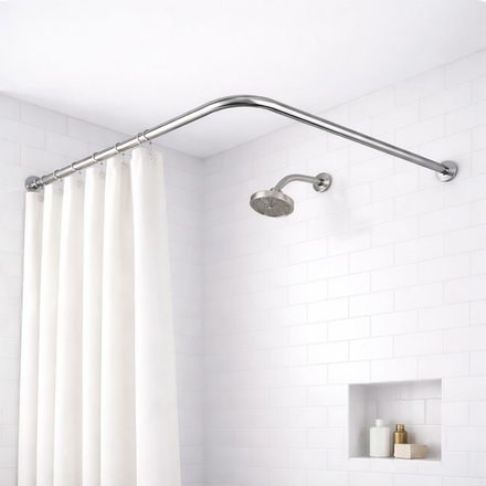 Imagen de Barral Curvo Extensible Acero 90-130cm