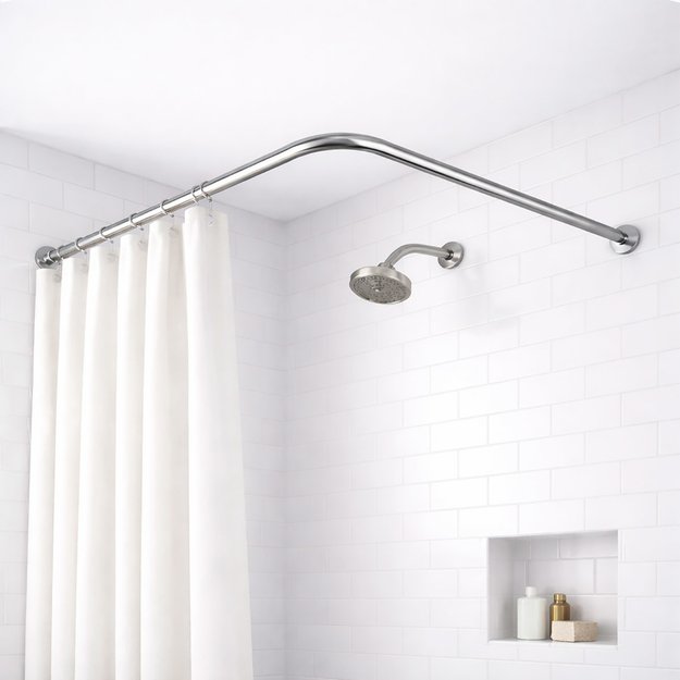 Imagen de Barral Curvo Extensible Acero 90-130cm