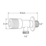 Imagen de Llave de Paso Negra Acero 1/2"