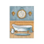 Imagen de CUADRO Canvas Bañera BAÑO 30x40cm