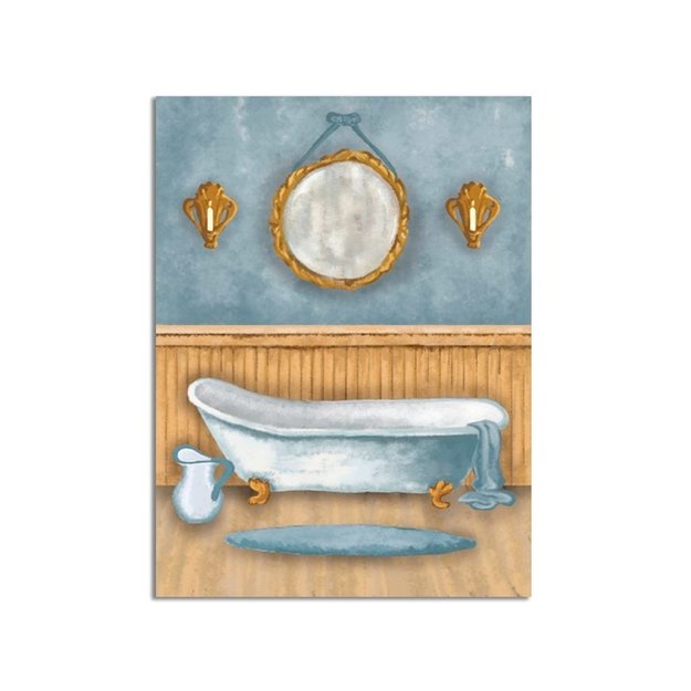 Imagen de CUADRO Canvas Bañera BAÑO 30x40cm