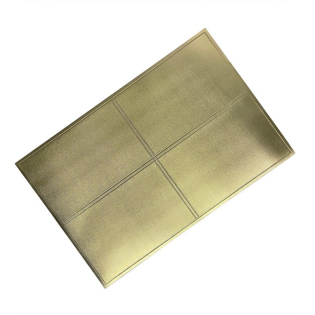 Imagen de INDIVIDUAL Simil Cuero Dorado 45x30cm
