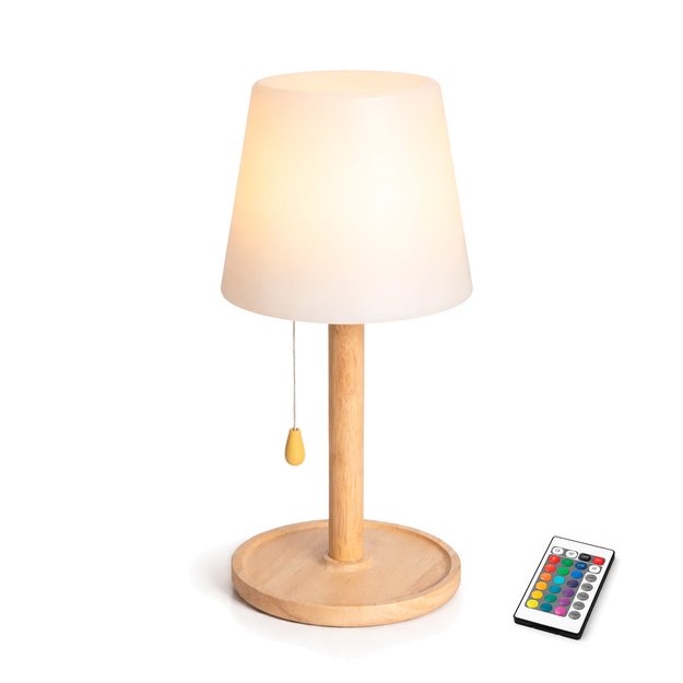 Imagen de Lámpara de Mesa LED Bambú RGB