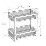 Imagen de Organizador de Mueble  2 Niveles Canastos Telescópicos