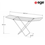 Imagen de Tendedero C/Alas de Piso Niquel Mate 182.5x55x102cm  EGE